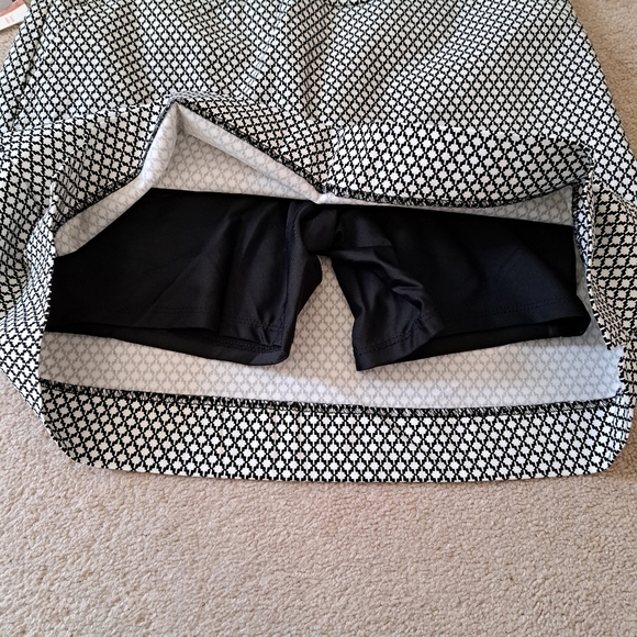 ❤️S.C.& Co. Pull On Skort Black And White Print Stretch Skirt Various Sizes New! - Picture 11 of 13